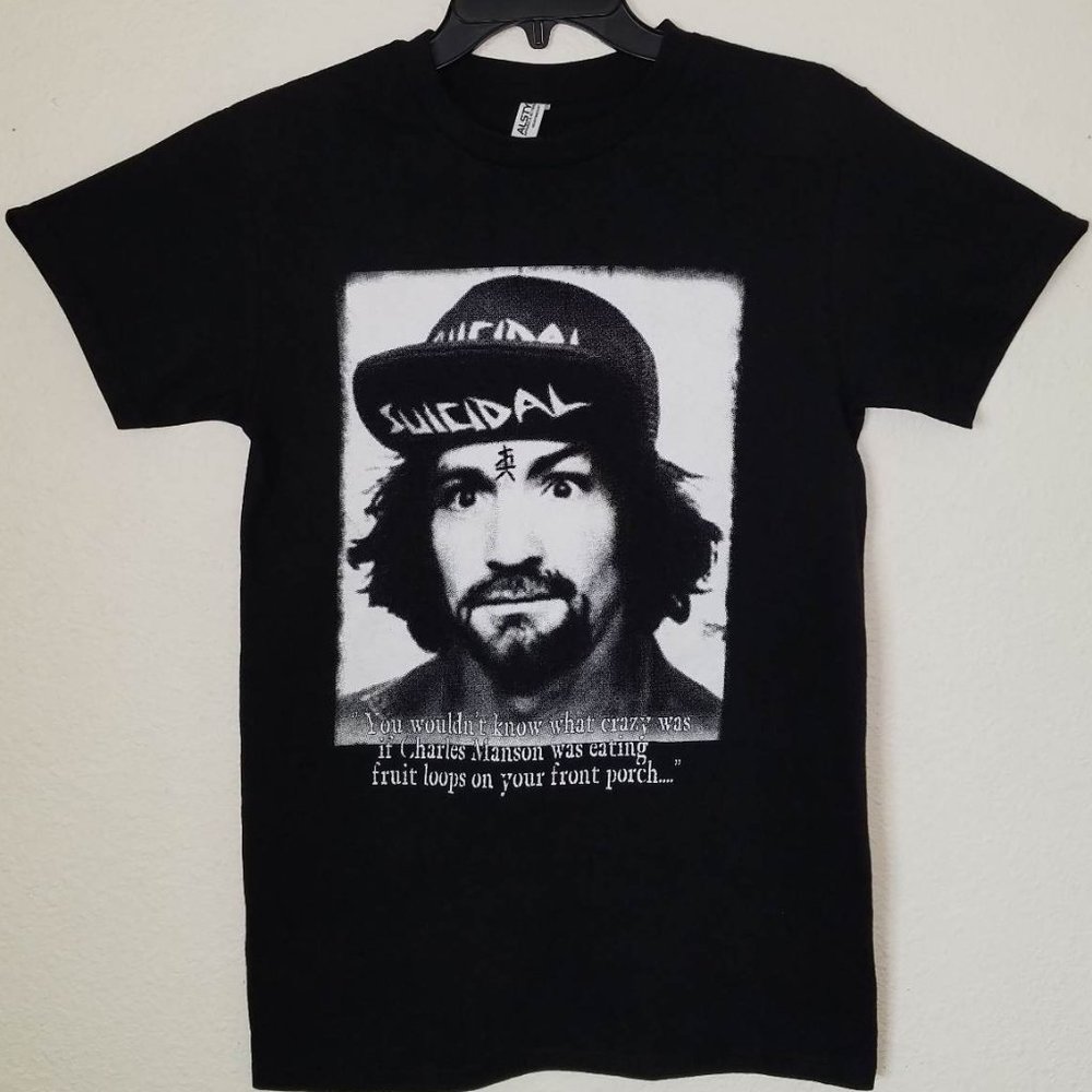 New "Suicidal Tendencies Charlie Manson" T-Shirt. Available From Small–2XL.